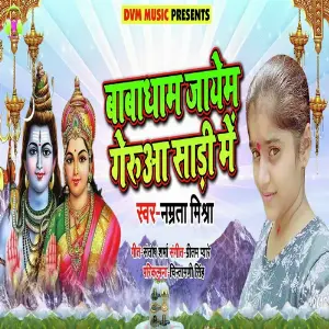 Babadham Jayem Gerua Saree Me image